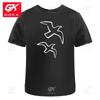 Vögel im Flug Unisex Damen Baumwoll-T-Shirts Grafische Kleidung Kurzarm Vintage Top Bedruckte T-Shirts Y2K Kleidung Klassisches T-Shirt