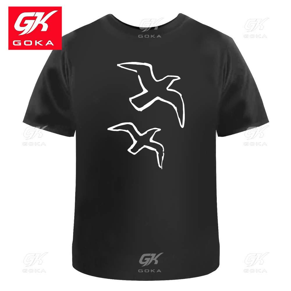 

Birds in Flight Unisexs Womens Cotton T Shirts Graphic Clothing Short Sleeve Vintage Top Printed Tees Y2K Clothes Classic T Shirt S