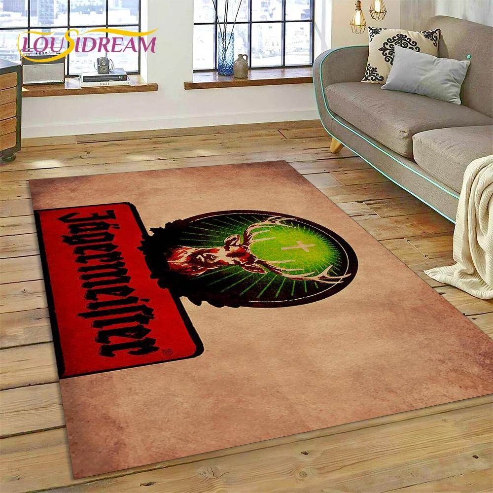 27 Style German J-Jaegermeister Elk Carpet Rug for Bedroom Living Room Home Sofa Decoration,kids Game Play Decor Floor Mat Gift