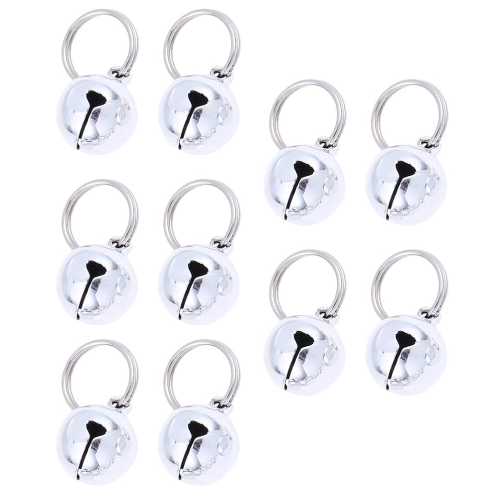 

POPETPOP Copper Bells for Dogs and Cats, 20mm, Pack of 10, Silver