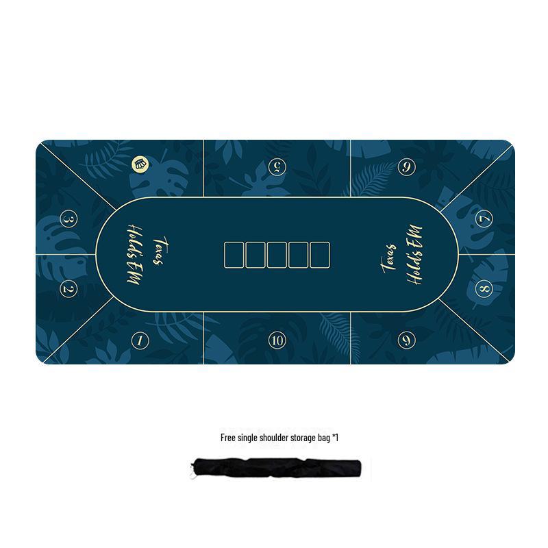 Texas Hold'em Silent Non-slip Poker Table Mat - Thickened Family Party Card Cloth, TikTok Style, Extra Large