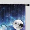 Abstract Galaxy Curtains Space Universe Nebula Night Starry Decor for Baby Room Bedroom Nursery Home Decorations with Rod Pocket