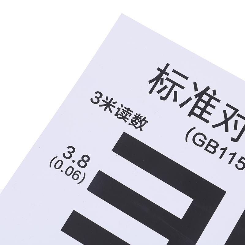 Wandgemonteerde Waterdichte Oogkaart Testkaart Visuele Testkaart Voor Ziekenhuis