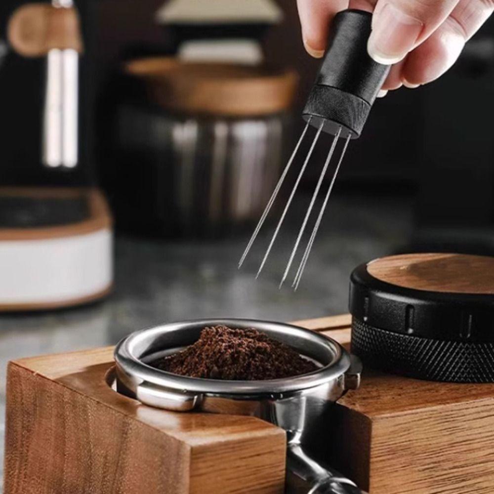 

С подставкой Магнитная игла для размешивания кофе 8 игл Инструмент для раздачи кофе Бариста