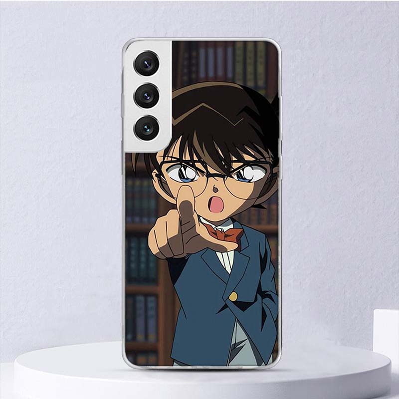 Anime Detective Conan Soft Case For Samsung Galaxy S25 S24 S23 S22 Ultra Phone Cover S20 FE S21 Plus S25Ultra S24U Funda Coque S