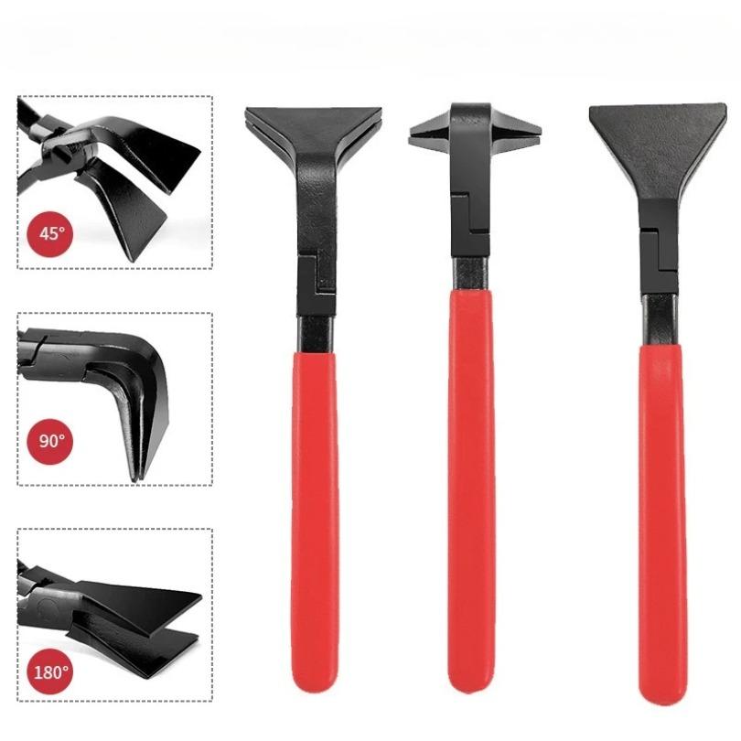 Metal Bending Pliers, Hand Seamers with Straight Jaw 45°& 90°& 180°, Sheet Metal Tools for Bending Flattening,