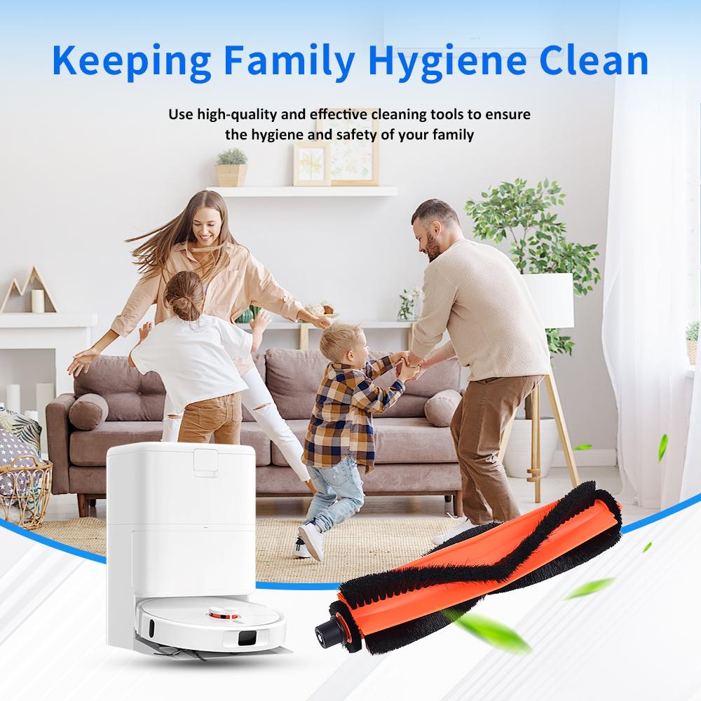Roller Brush Accessories For Xiaomi Mijia 5C/OV42CN Robot Vacuum Cleaner Main Brush Replacement For Efficient Dust Hair Removal
