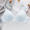 French Triangle Cup Bra Bralette Women Sweet Push Up Underwear Wireless Bra Breathable Comfortable Lingerie