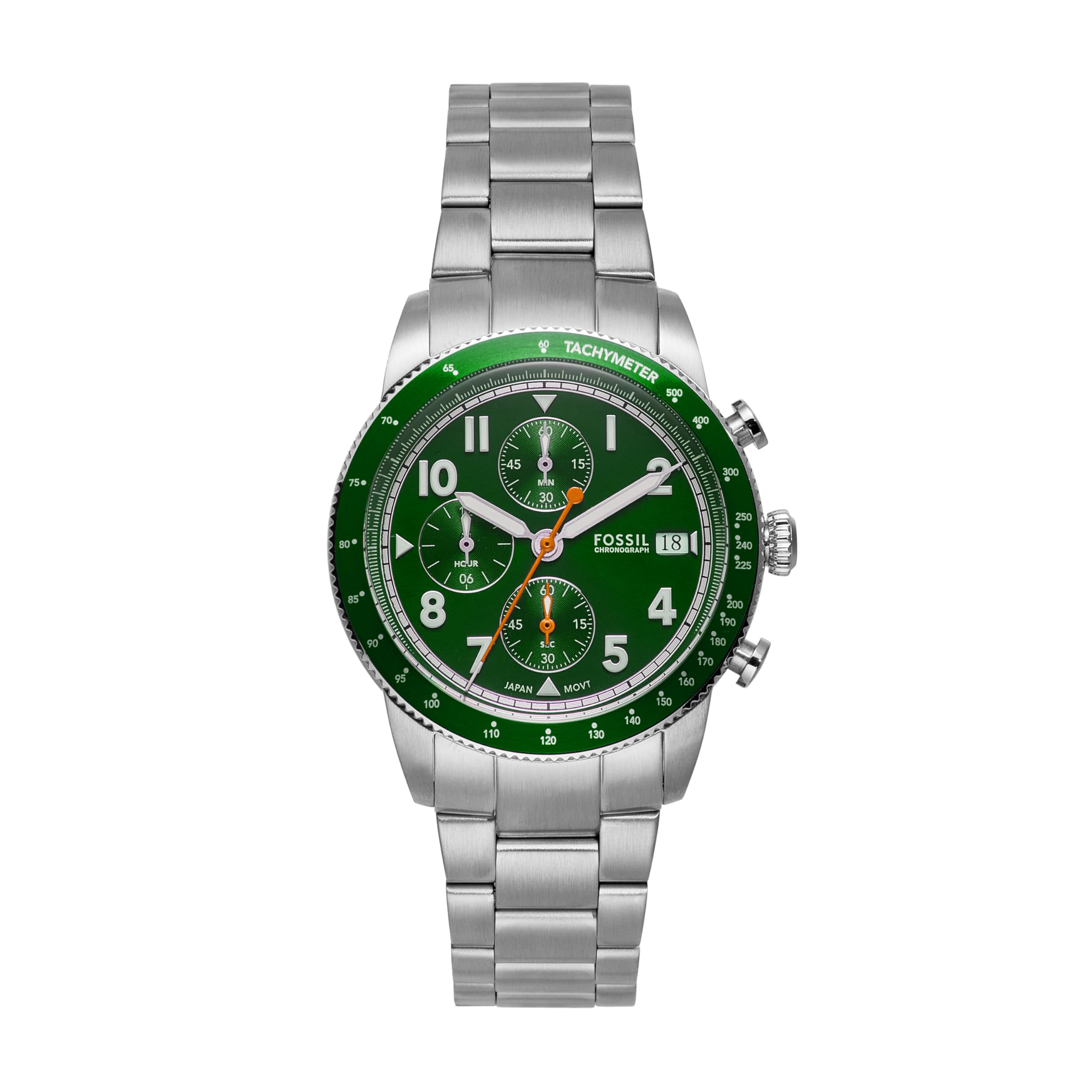 Мужские серебряные наручные часы Fossil Sport Tourer FS6048