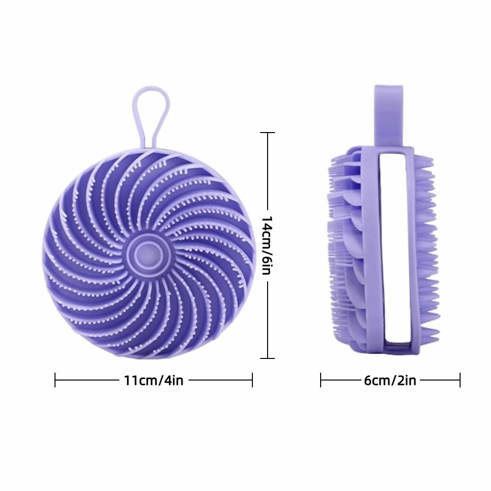 Massage Soft Bristle Shower Brush Soft Silicone Bath Brush Portable Body Shampoo Brush  Skin Care