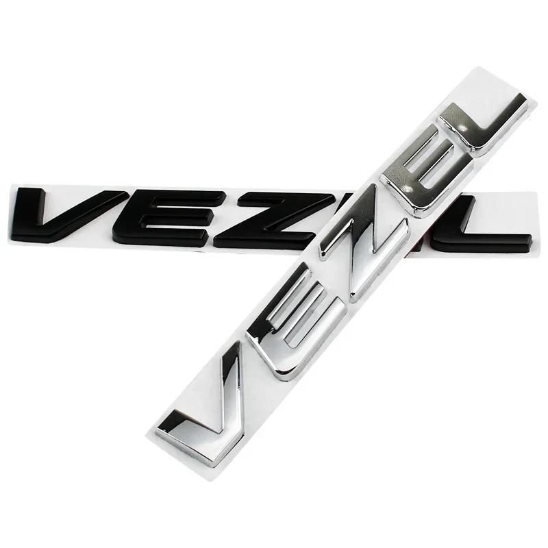Metal 3D Car Sticker Body Side Badge Styling for Honda Vezel Logo 2023 2019 2021 2020 Auto Rear Trunk Emblem Decals Accessories