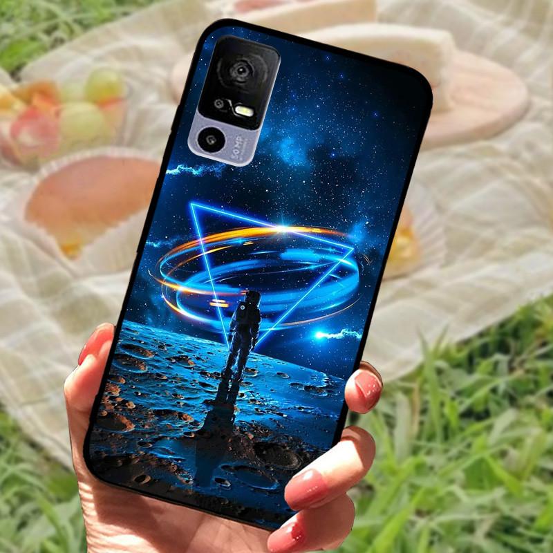 For TCL 40R Case TPU Soft Silicone Marble Phone Cover Case for TCL 405 406 408 403 TCL40R Shockproof Funda Love T771K Bumper