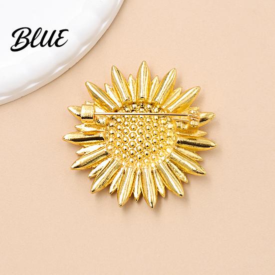 Flower Accessory Brooch Pin Large Sunflower Design Lapel Pin