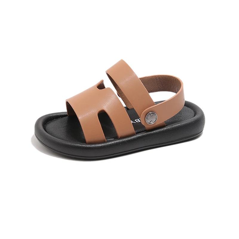 Fashion Spring Child Sandal Summer New Shoe Boy Girl Slippers Soft Bottom Non-slip Kid Shoes Baby Velcro Beach Sandal Slippers