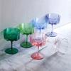 Colorful Lace Crystal Glass Ice Cream Bowl Petal Goblets Creative Cocktail Glasses For Parties And Special Occasions