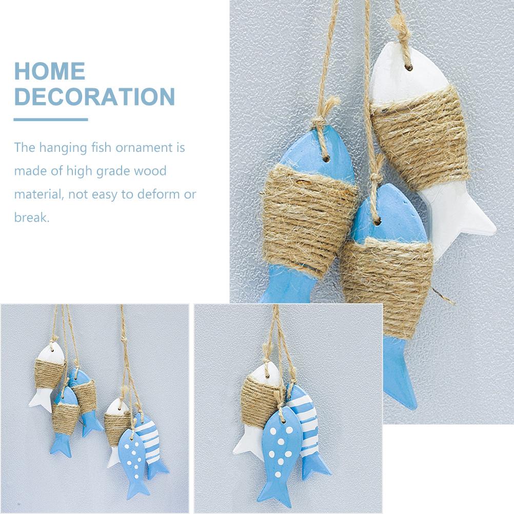 2 Pcs Ocean Decorations Flamingo Ornament Sea Fish Accessories Home Decorate