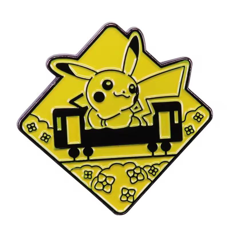 Japanese Anime Pokemon Enamel Pin Lapel Pins for Backpack Brooches On Clothes Briefcase Badges Metal Jewelry Accessories
