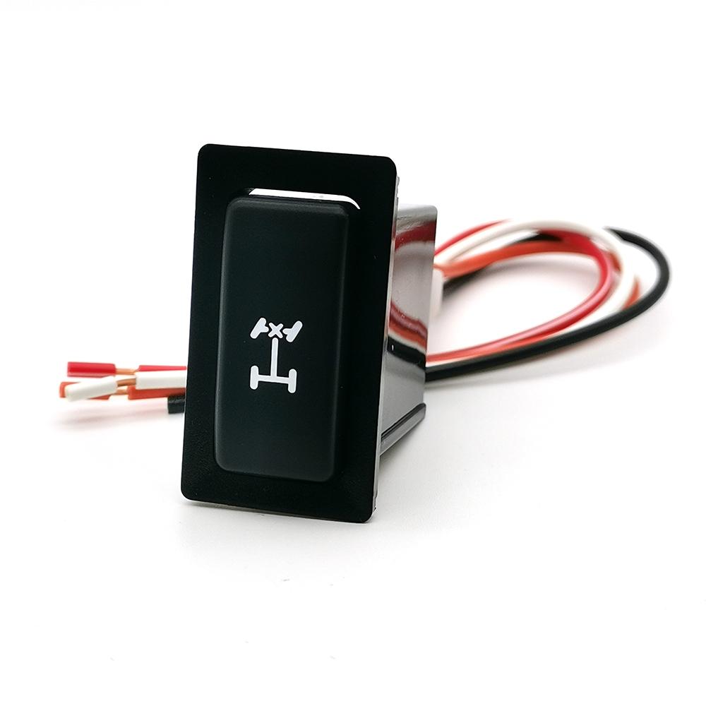 1PC Car LED DRL Lamp Power On Off Switch Radar Fan Switch Button with Cable For Toyota FJ Cruiser LC95 2002 For HINO 500/700