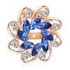 Fashion Crystal Flower Brooch Women'S Hot Sale Alloy Diamond-Encrusted Brooch Silk Scarf Buckle Dual-Use