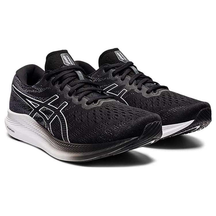 Asics Casual Mesh Low Top Running Shoes Men Sneaker Black White 1011B340-001