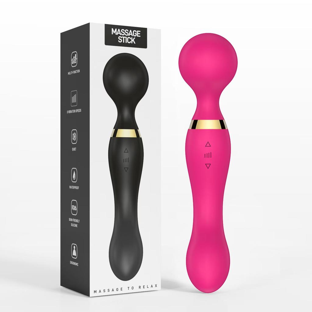 Vibrator Wand,Adult Sex Toy Wand, G Spot Dildo, Clit Vibrator, Sex Vibrators,Clitoris Stimulation,with 8 Speeds & 20 Patterns, F