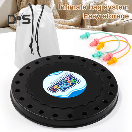 1 Set Kids Rope Untangling Game Twisted Rope Knot Board Game Logic Thinking Interactive Educational Colorful Elastic Rope Unhitching Toy