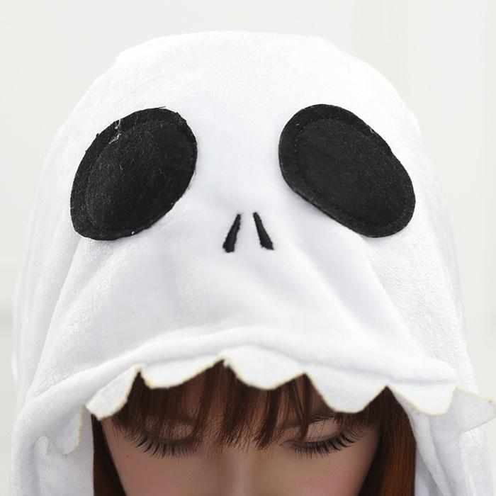 

Кигуруми Скелет Взрослый Унисекс Пижама Костюм для Косплея Комбинезон Одежда для Сна S-Xl S чёрный