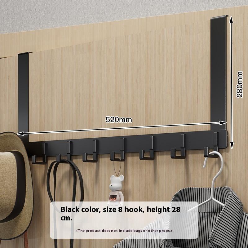 Door Hanger Hook Bedroom Adjustable Aluminum Hook Wall Hook Bathroom Door Hanger Clothes Drill Free