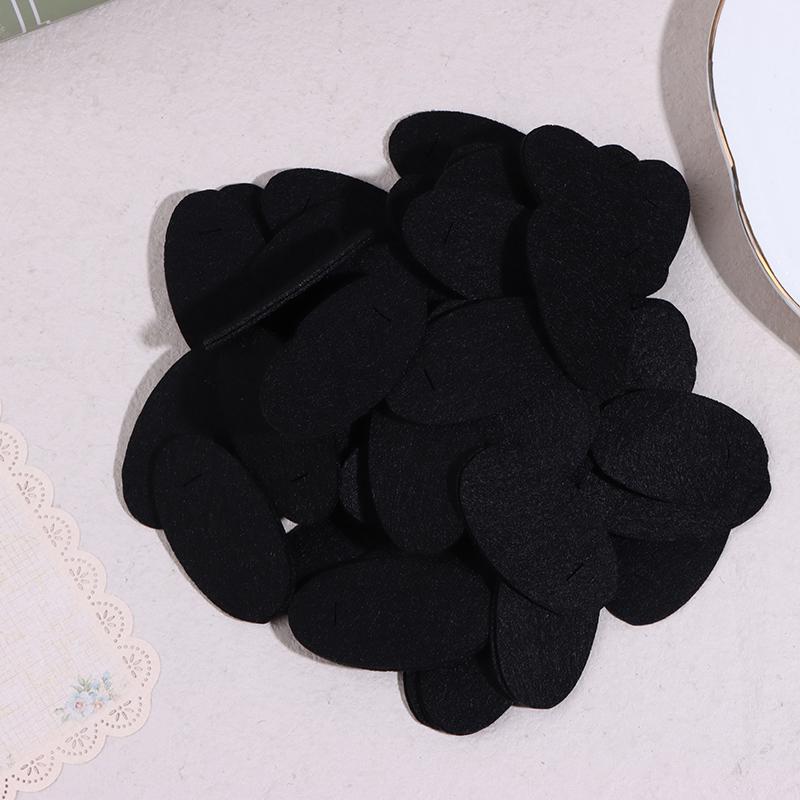 100Pcs Oval Felt Fabric Patches Non-Woven Sewing Base Pads For Diy Plush Hairpin Bb Hair Clips Making Accessories
