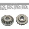 ABUL-Fit For  DW745 DWE7490 Table Saw 5140061-65 Bevel Gear Replacement–2 Pack