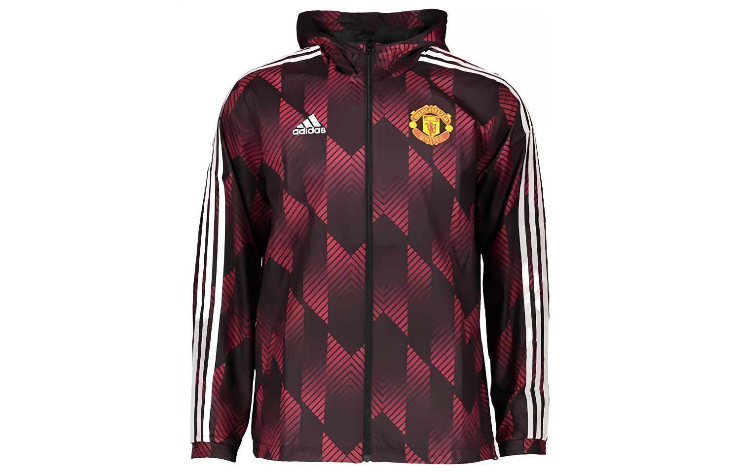 Adidas Manchester United Jackets Men s Fuchsia Hooded Moderate GR3872 M
