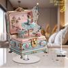 1 STuks 2D plat roterend acryl ballerina patroon ornament Kerstmis huis bureau ornament