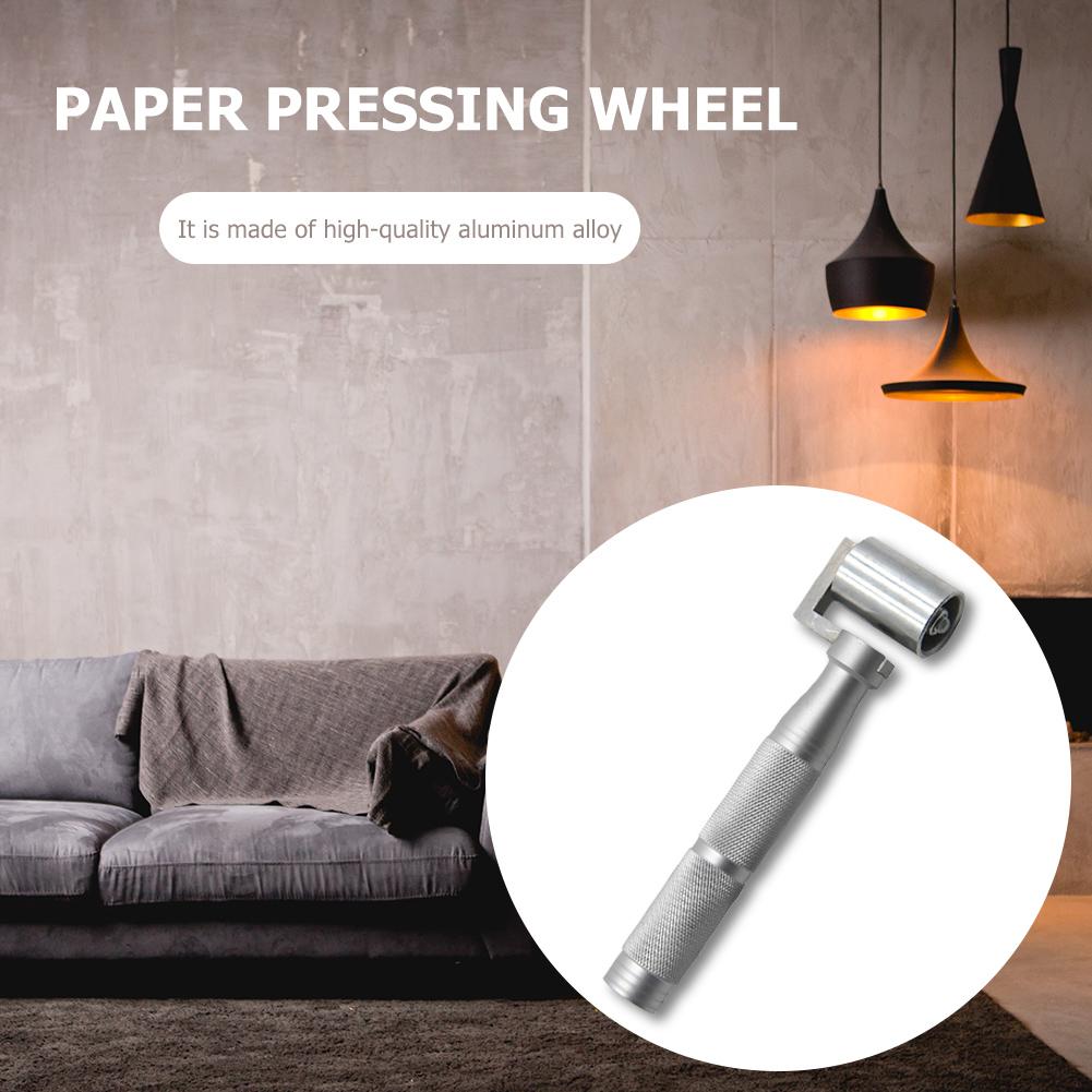Flat Seam Roller Hand Tool Wallpaper Flat Pressure Roller Aluminum Alloy Smoothing Laminate Rollers Wall Paper Construction Tool