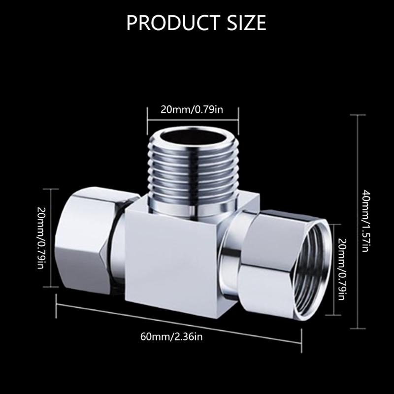 Upgrades Tees Pipe Fitting Brass Adapter Plumbing Connector 1/2 Thread Threaded Pipe Adapterfor Home Improvement Projects