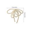 Pearl Bows Shaped Shoe Clip for Keychain Earrings Neckalce Jewelry Making Tool