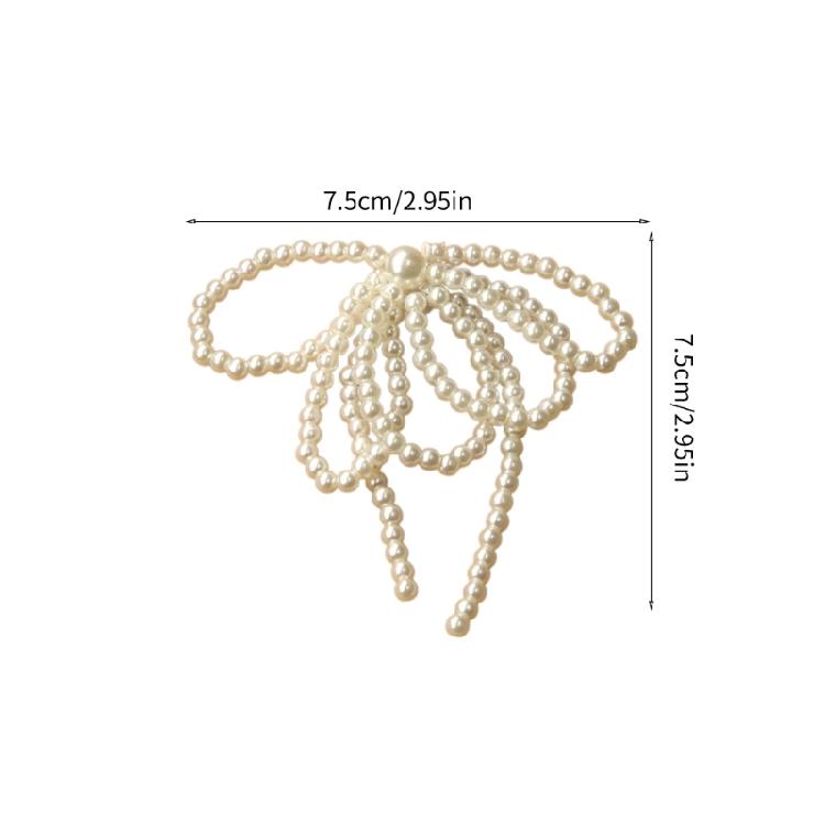 Pearl Bows Shaped Shoe Clip for Keychain Earrings Neckalce Jewelry Making Tool