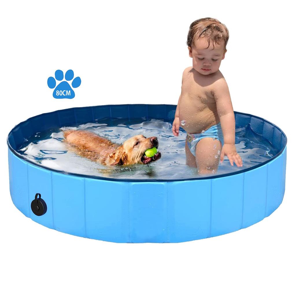 Foldable pool for garden no air pump bath ball pool with drain easy to set up just by filling with easy to easy to carry kids, pets, use, required,