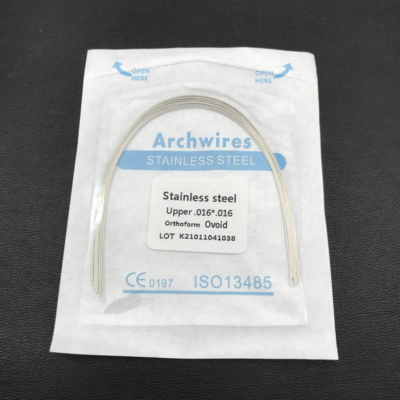 10 teile/paket Dental Kieferorthopädische Edelstahl Rechteckige Ovale Bogen Drähte