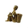 62KD African Woman Figure Statue Resin Tribal Lady Decors Unique Gift Resin Holder for Office Display Delight Addition
