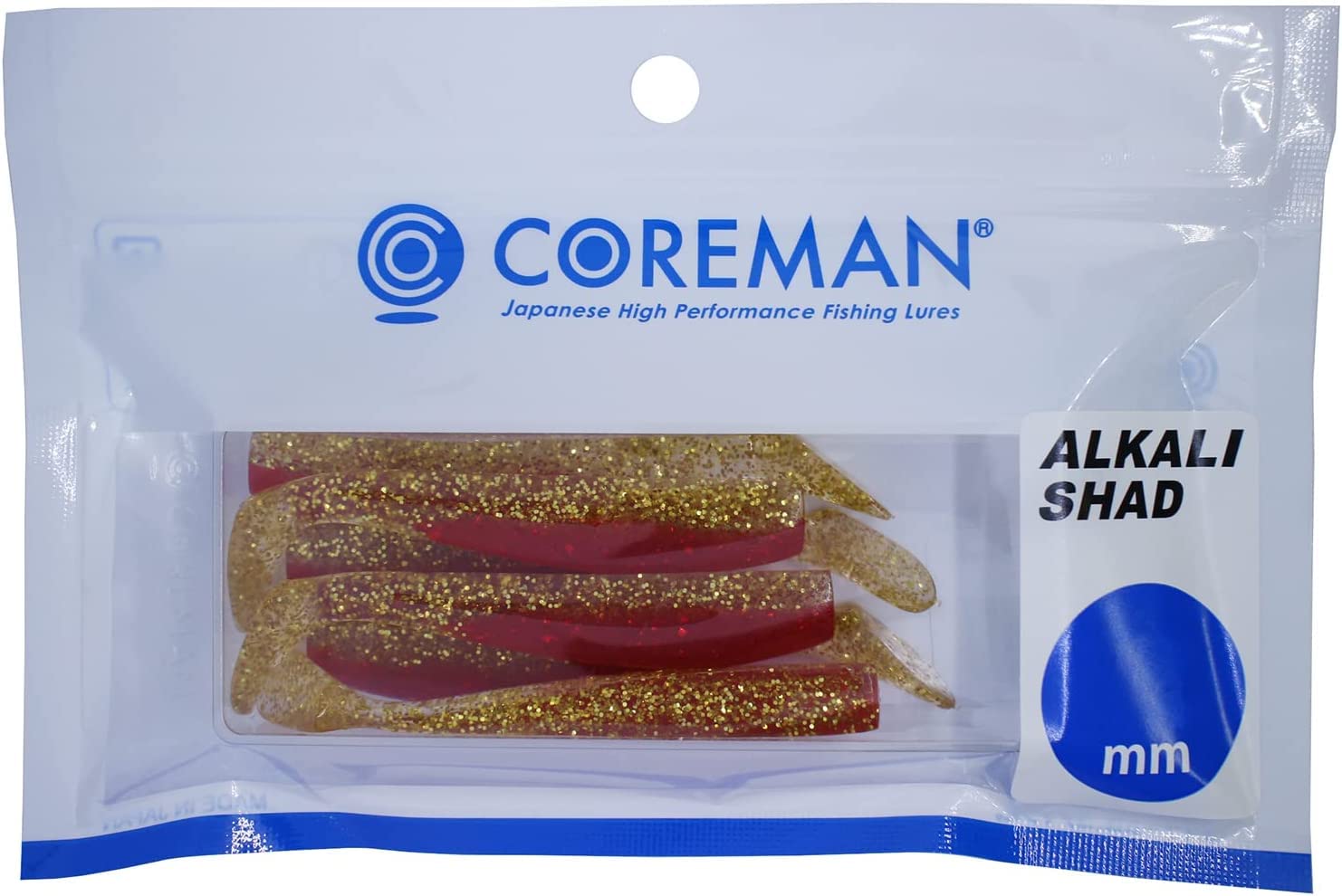 Coreman Alkali Shad 90mm Red Gold #057