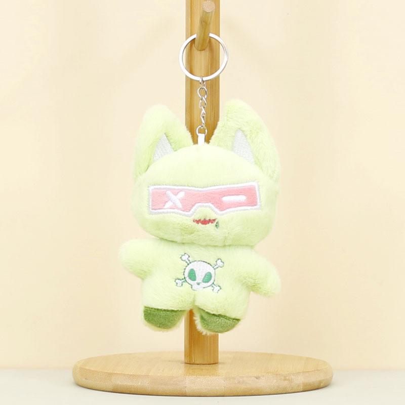 Charming Plush Cat Keychain Soft Pp Cotton Stuffed Animal Toy Adorable 12cm