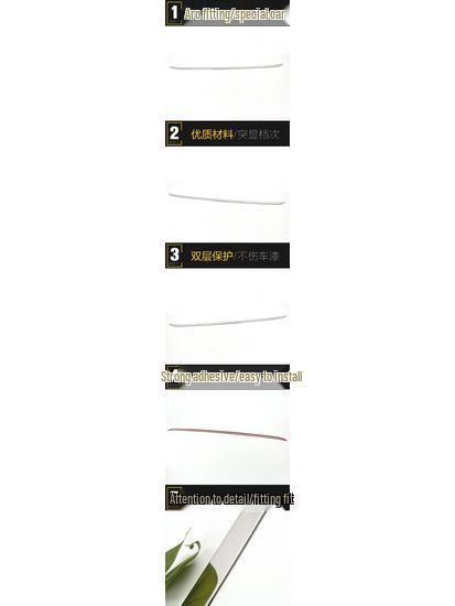 Corolla 2007-2013 Stainless Steel Tailgate Trim & Trunk Anti-Scratch Strip