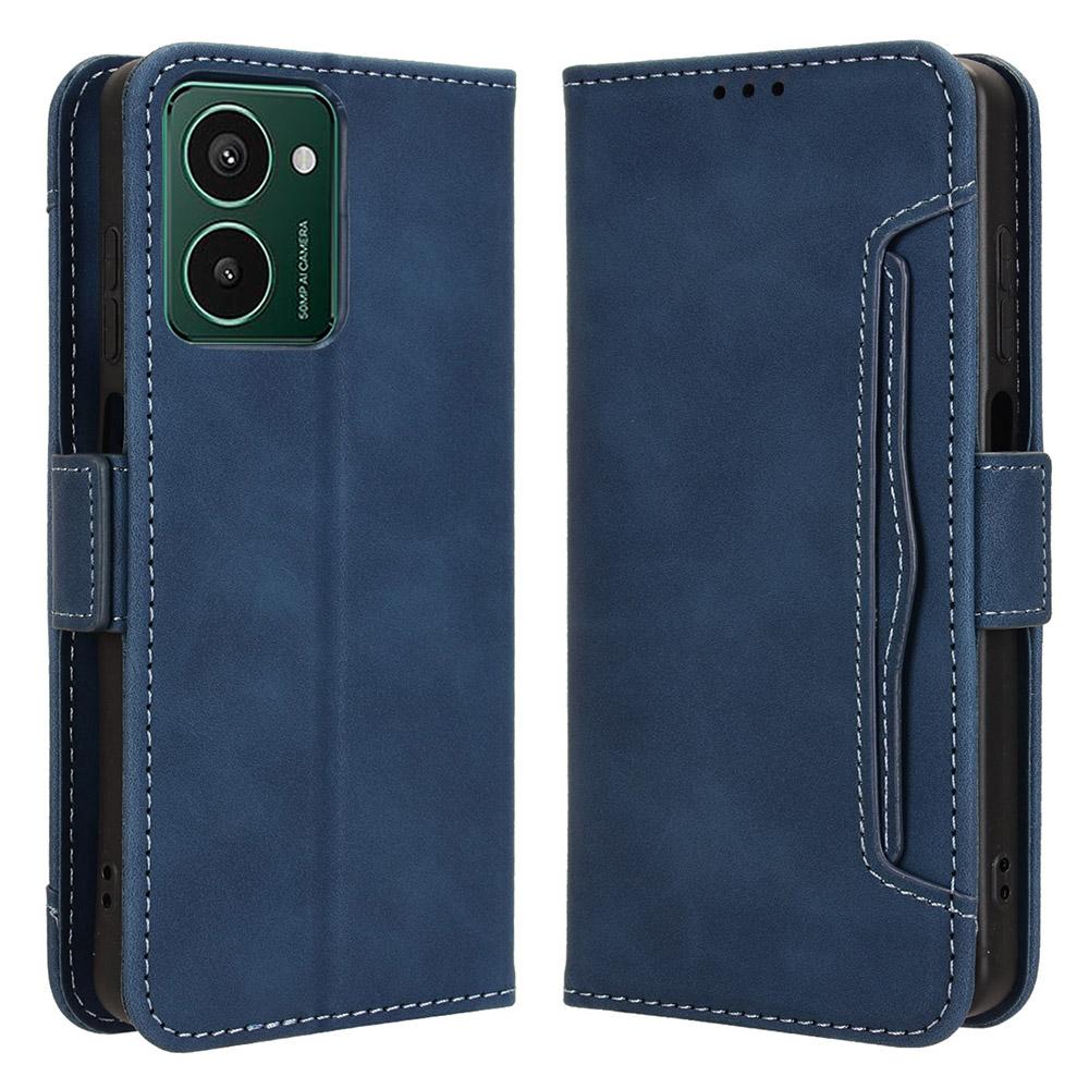 Für HMD Pulse/Pulse Pro/Pulse+ Hülle Mehrere Kartenfächer Lederständer Handyhülle