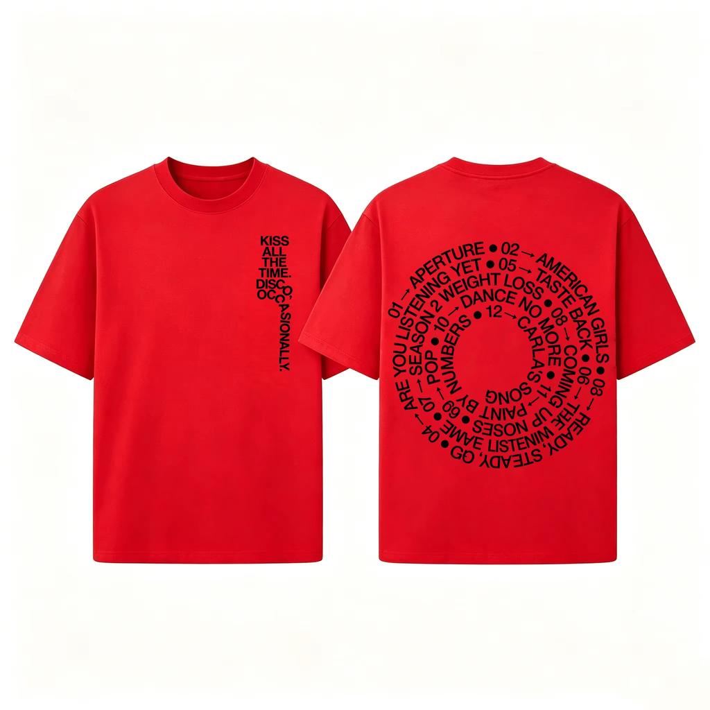 Summer Hot Sale Singer Harry Styles Together Tour TRACKLIST Merch T-shirt Unisex Hip Hop Streetwear Oversized Tshirt Short Sleeve Casual Clothing