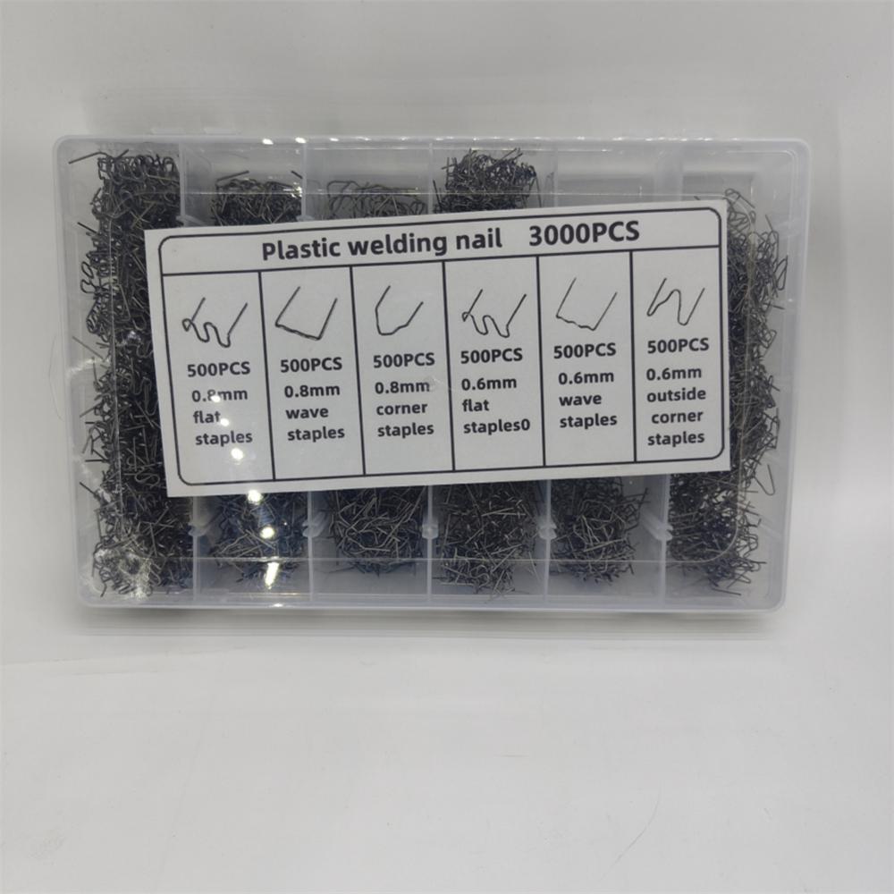 3000/1200/600pcs Plastic Repair Machine Welding  Stapler Bumper Fender Welder Staples Kit For Soldering Bumper Vehicle Repair