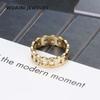 New Year's Lucky Lucky Lucky Copper Coin Ring Titanium Steel Electroplating Stacked Ring Women's Niche Non-Fading Accessories