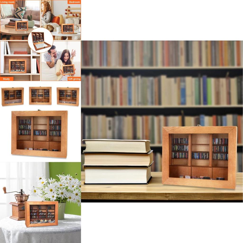 Creative Anxiety Relief Book Shelf Decor With Paper Puzzle For Home Office Stress Reduction