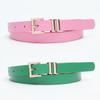 Elegant Pu Leather Womens Belt With Alloy Buckle Versatile And Simple Design For Dresses And Jeans