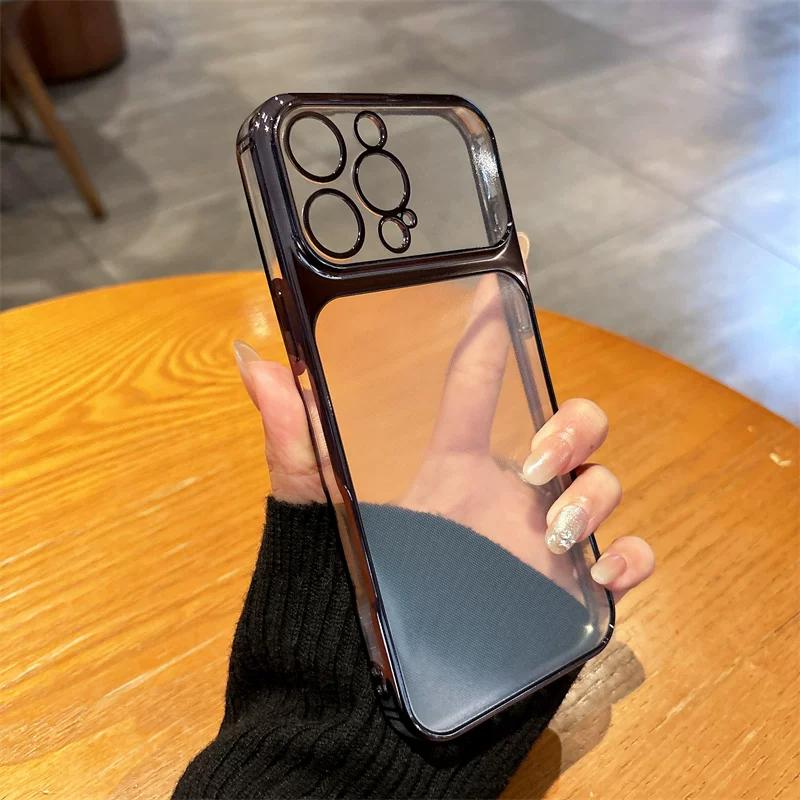 Luxury Electroplated Frame Clear Phone Case for realme Note 80 70 60x 60 50 4G Shockproof Cover