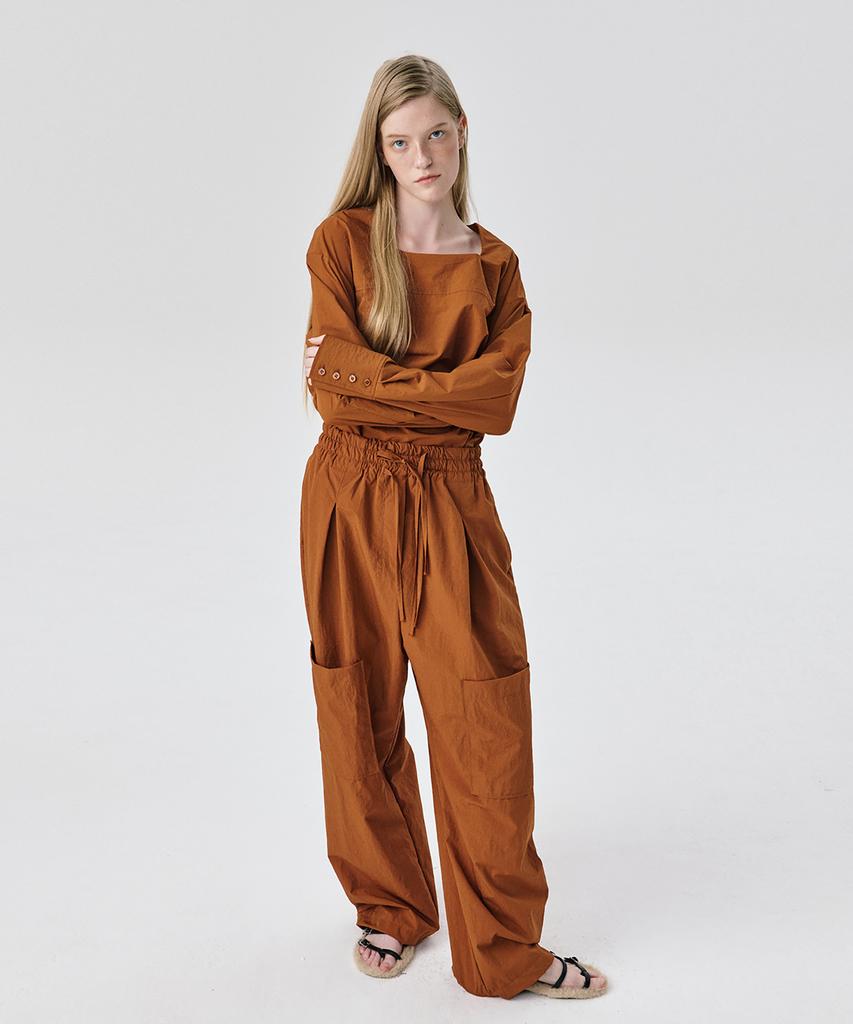 WNDERKAMMER String Tunnel Pants_Brick